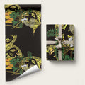 Yellow New Zealand Kowhai And Piwakawaka Wrapping Paper Maori Ngaru Paua Shell - Aussie Hoodie