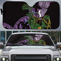 Purple New Zealand Kowhai And Piwakawaka Auto Sun Shade Maori Ngaru Paua Shell - Aussie Hoodie