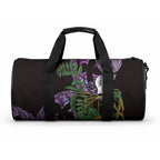 Purple New Zealand Kowhai And Piwakawaka Duffle Bag Maori Ngaru Paua Shell