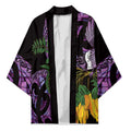 Purple New Zealand Kowhai And Piwakawaka Kimono Maori Ngaru Paua Shell - Aussie Hoodie