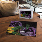 Purple New Zealand Kowhai And Piwakawaka Puzzle Maori Ngaru Paua Shell - Aussie Hoodie