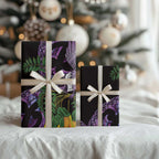 Purple New Zealand Kowhai And Piwakawaka Wrapping Paper Maori Ngaru Paua Shell - Aussie Hoodie