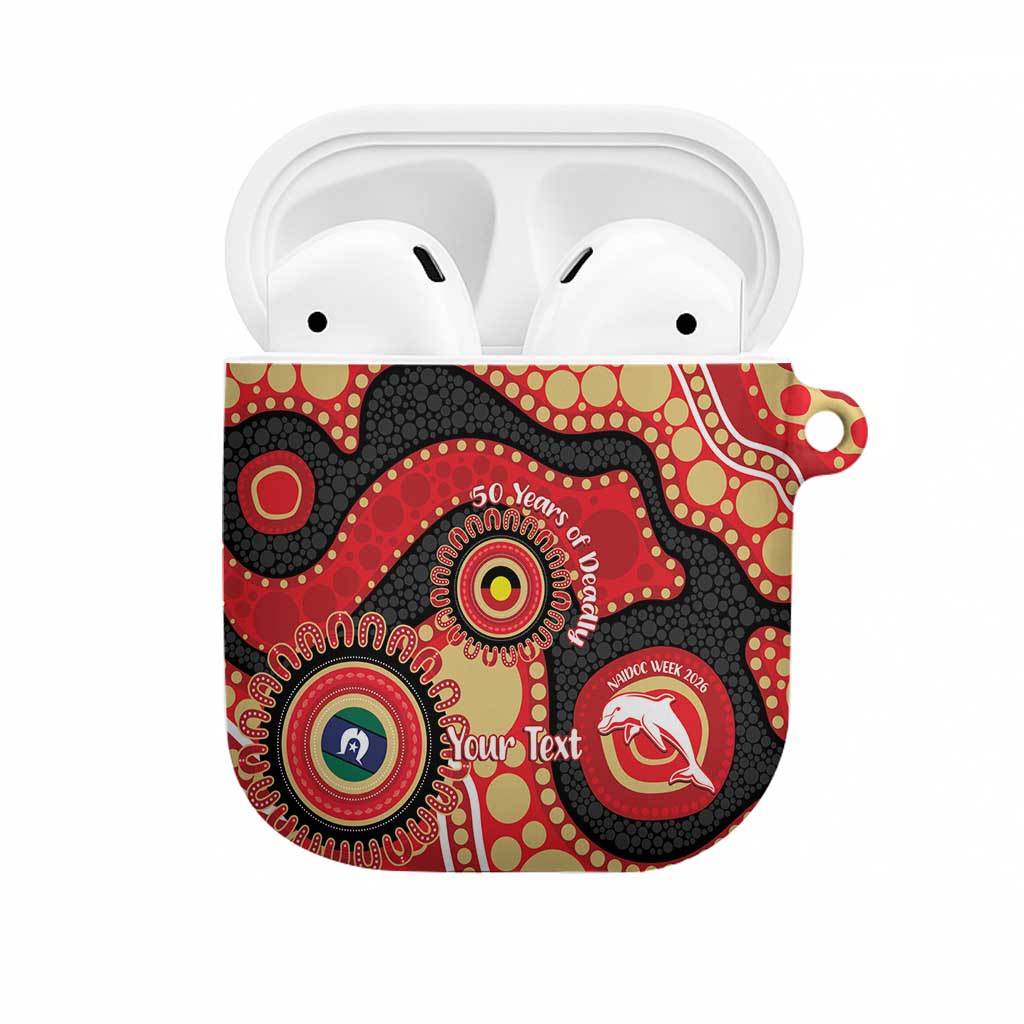 Dolphins NAIDOC Week 2026 Personalised AirPods Case 50 Years of Deadly Aboriginal Art