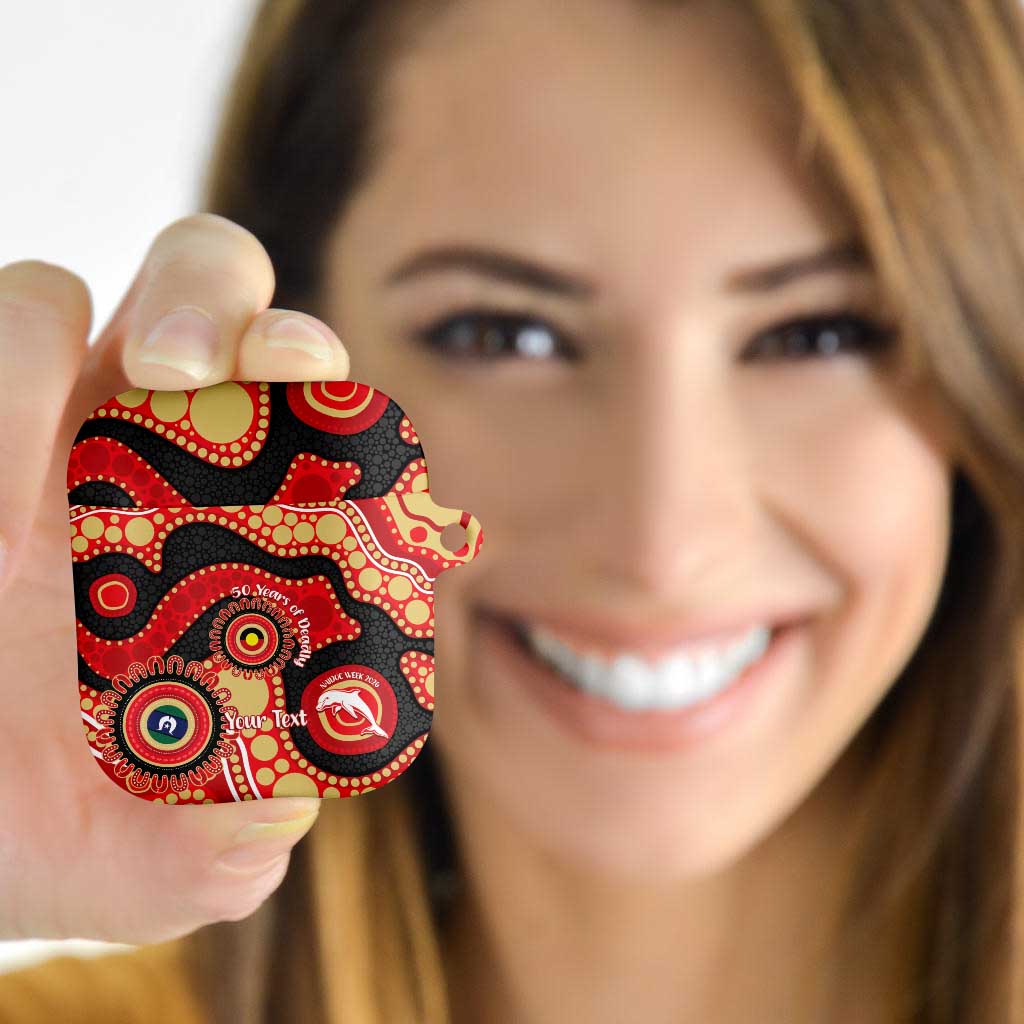 Dolphins NAIDOC Week 2026 Personalised AirPods Case 50 Years of Deadly Aboriginal Art