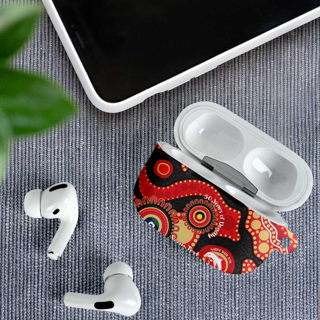Dolphins NAIDOC Week 2026 Personalised AirPods Case 50 Years of Deadly Aboriginal Art