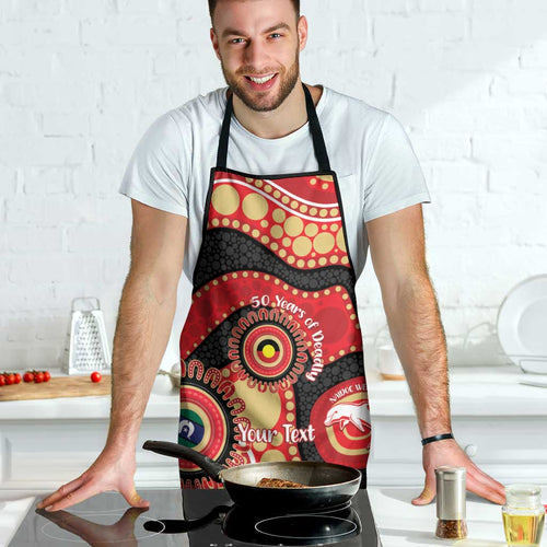 Dolphins NAIDOC Week 2026 Personalised Apron 50 Years of Deadly Aboriginal Art