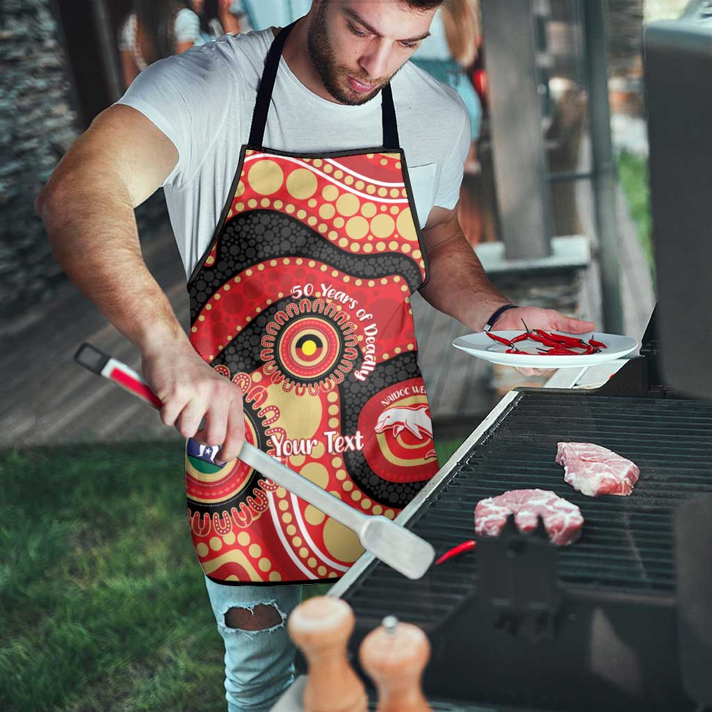 Dolphins NAIDOC Week 2026 Personalised Apron 50 Years of Deadly Aboriginal Art