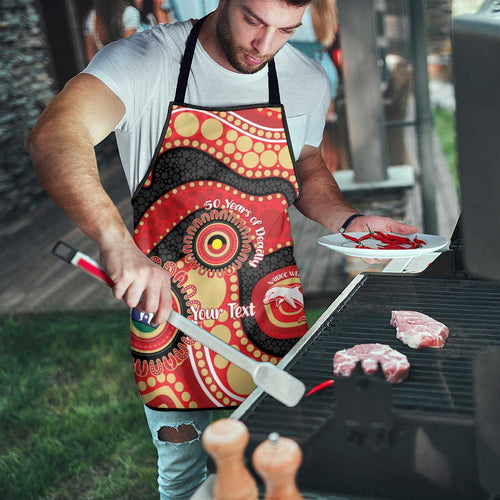Dolphins NAIDOC Week 2026 Personalised Apron 50 Years of Deadly Aboriginal Art