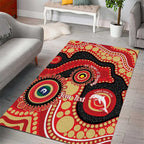 Dolphins NAIDOC Week 2026 Personalised Area Rug 50 Years of Deadly Aboriginal Art