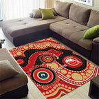 Dolphins NAIDOC Week 2026 Personalised Area Rug 50 Years of Deadly Aboriginal Art