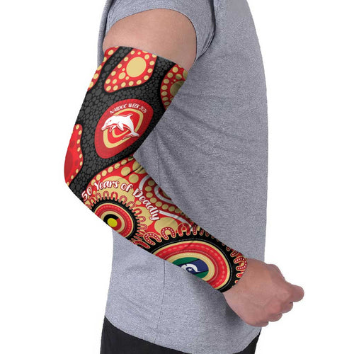 Dolphins NAIDOC Week 2026 Personalised Arm Sleeves 50 Years of Deadly Aboriginal Art
