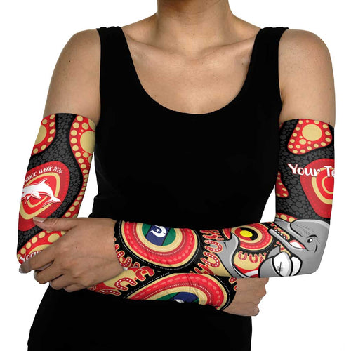 Dolphins NAIDOC Week 2026 Personalised Arm Sleeves 50 Years of Deadly Aboriginal Art