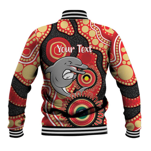 Dolphins NAIDOC Week 2026 Personalised Baseball Jacket 50 Years of Deadly Aboriginal Art