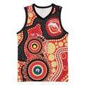 Dolphins NAIDOC Week 2026 Personalised Basketball Jersey 50 Years of Deadly Aboriginal Art