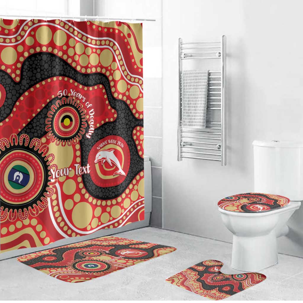 Dolphins NAIDOC Week 2026 Personalised Bathroom Set 50 Years of Deadly Aboriginal Art
