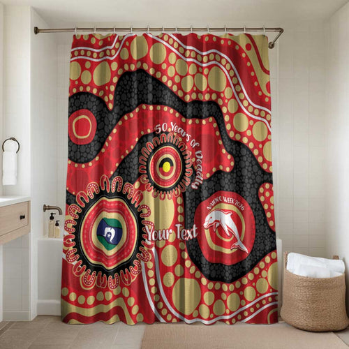 Dolphins NAIDOC Week 2026 Personalised Bathroom Set 50 Years of Deadly Aboriginal Art