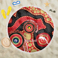 Dolphins NAIDOC Week 2026 Personalised Beach Blanket 50 Years of Deadly Aboriginal Art