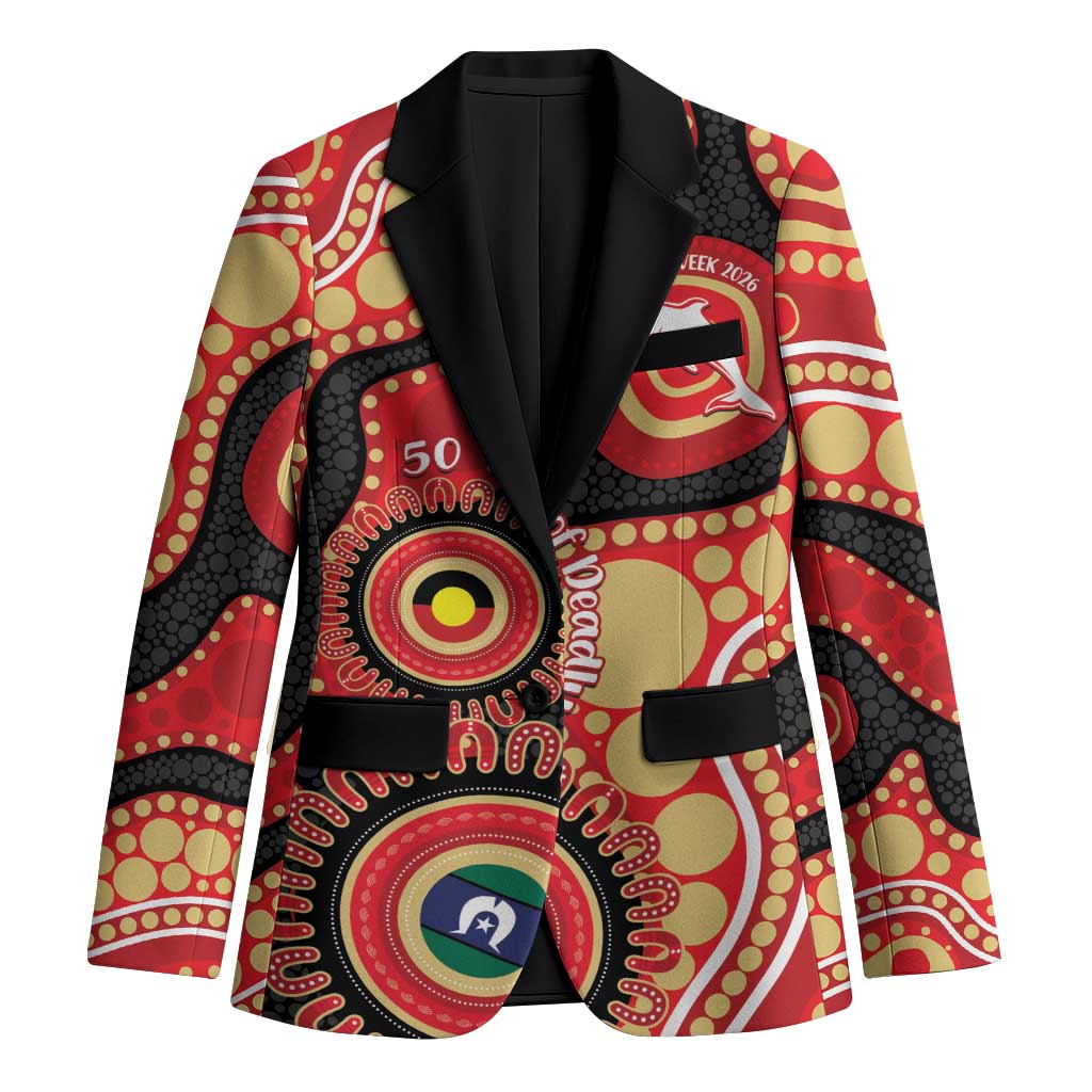 Dolphins NAIDOC Week 2026 Personalised Blazer 50 Years of Deadly Aboriginal Art
