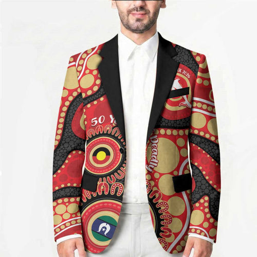 Dolphins NAIDOC Week 2026 Personalised Blazer 50 Years of Deadly Aboriginal Art