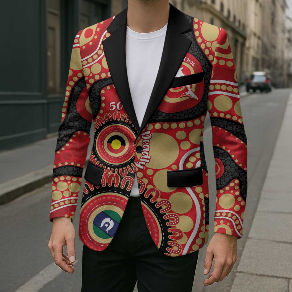 Dolphins NAIDOC Week 2026 Personalised Blazer 50 Years of Deadly Aboriginal Art