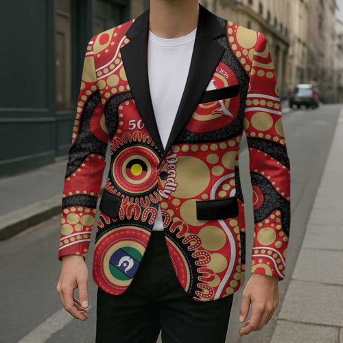 Dolphins NAIDOC Week 2026 Personalised Blazer 50 Years of Deadly Aboriginal Art