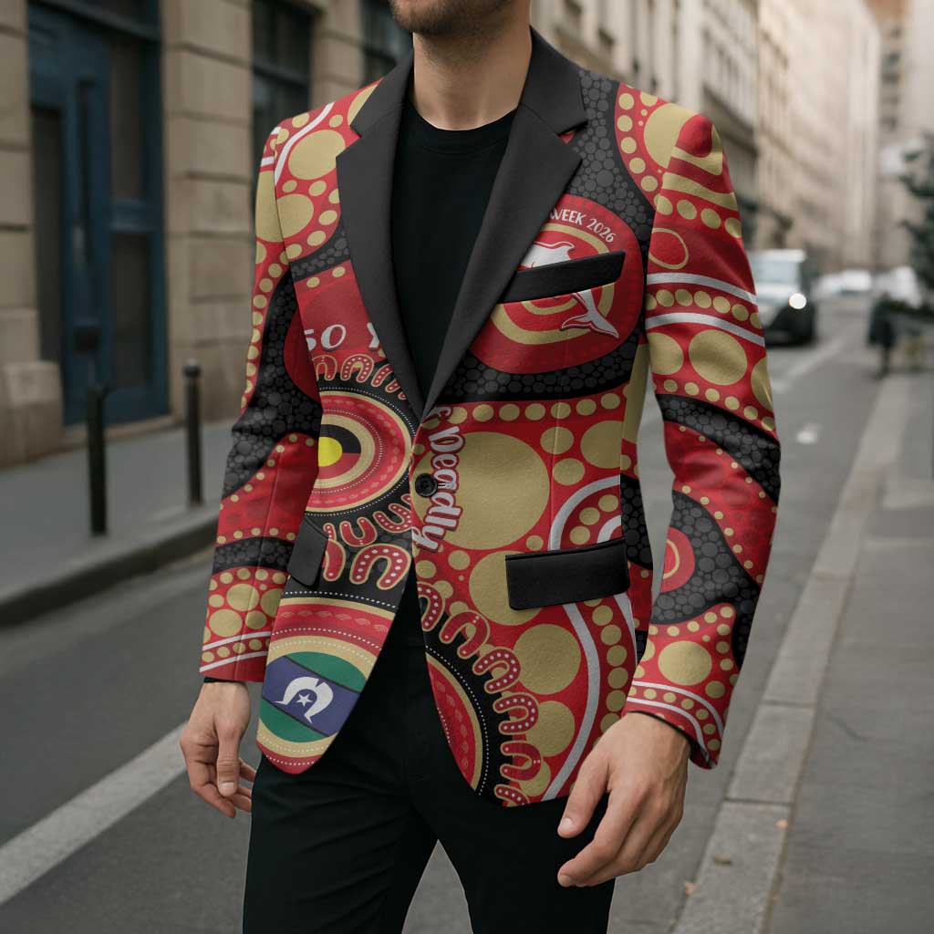 Dolphins NAIDOC Week 2026 Personalised Blazer 50 Years of Deadly Aboriginal Art