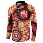 Dolphins NAIDOC Week 2026 Personalised Button Sweatshirt 50 Years of Deadly Aboriginal Art