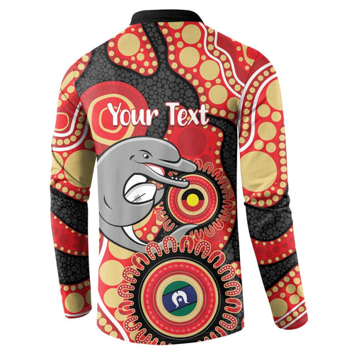 Dolphins NAIDOC Week 2026 Personalised Button Sweatshirt 50 Years of Deadly Aboriginal Art