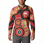Dolphins NAIDOC Week 2026 Personalised Button Sweatshirt 50 Years of Deadly Aboriginal Art