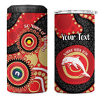 Dolphins NAIDOC Week 2026 Personalised 4 in 1 Can Cooler Tumbler 50 Years of Deadly Aboriginal Art