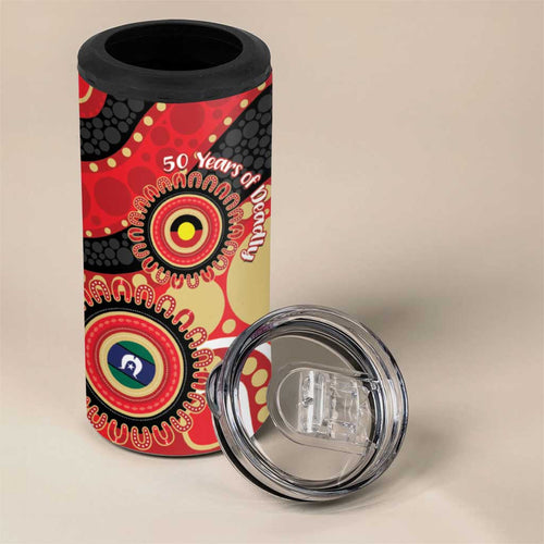 Dolphins NAIDOC Week 2026 Personalised 4 in 1 Can Cooler Tumbler 50 Years of Deadly Aboriginal Art