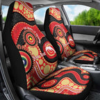 Dolphins NAIDOC Week 2026 Personalised Car Seat Cover 50 Years of Deadly Aboriginal Art