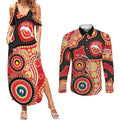 Dolphins NAIDOC Week 2026 Personalised Couples Matching Summer Maxi Dress and Long Sleeve Button Shirt 50 Years of Deadly Aboriginal Art