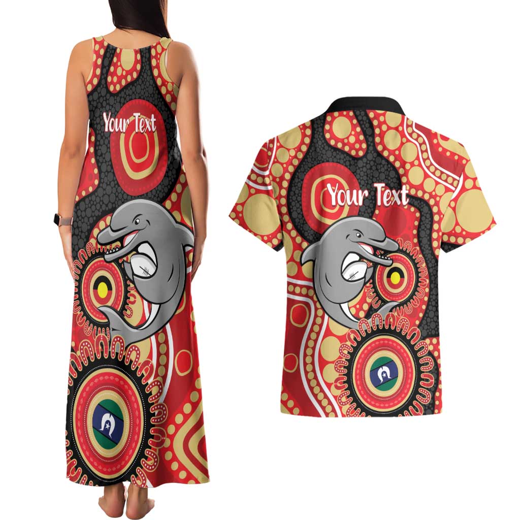Dolphins NAIDOC Week 2026 Personalised Couples Matching Tank Maxi Dress and Hawaiian Shirt 50 Years of Deadly Aboriginal Art