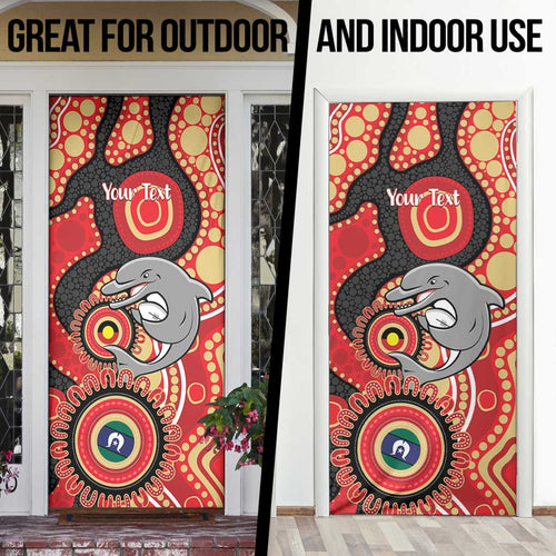 Dolphins NAIDOC Week 2026 Personalised Door Cover 50 Years of Deadly Aboriginal Art