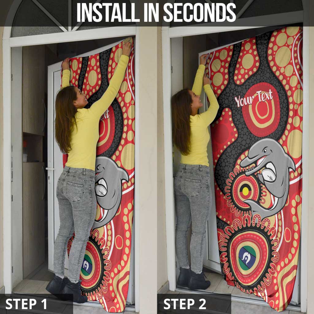 Dolphins NAIDOC Week 2026 Personalised Door Cover 50 Years of Deadly Aboriginal Art