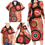 Dolphins NAIDOC Week 2026 Personalised Family Matching Long Sleeve Bodycon Dress and Hawaiian Shirt 50 Years of Deadly Aboriginal Art