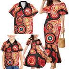 Dolphins NAIDOC Week 2026 Personalised Family Matching Mermaid Dress and Hawaiian Shirt 50 Years of Deadly Aboriginal Art