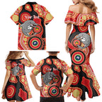 Dolphins NAIDOC Week 2026 Personalised Family Matching Mermaid Dress and Hawaiian Shirt 50 Years of Deadly Aboriginal Art