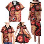 Dolphins NAIDOC Week 2026 Personalised Family Matching Puletasi and Hawaiian Shirt 50 Years of Deadly Aboriginal Art
