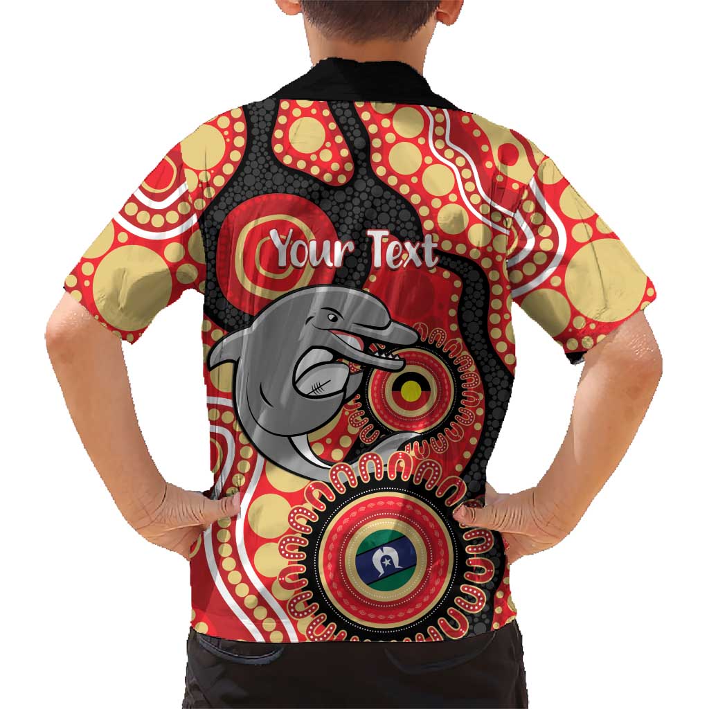 Dolphins NAIDOC Week 2026 Personalised Family Matching Summer Maxi Dress and Hawaiian Shirt 50 Years of Deadly Aboriginal Art