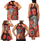 Dolphins NAIDOC Week 2026 Personalised Family Matching Tank Maxi Dress and Hawaiian Shirt 50 Years of Deadly Aboriginal Art