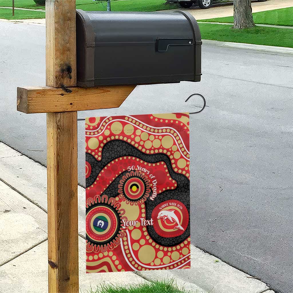 Dolphins NAIDOC Week 2026 Personalised Garden Flag 50 Years of Deadly Aboriginal Art
