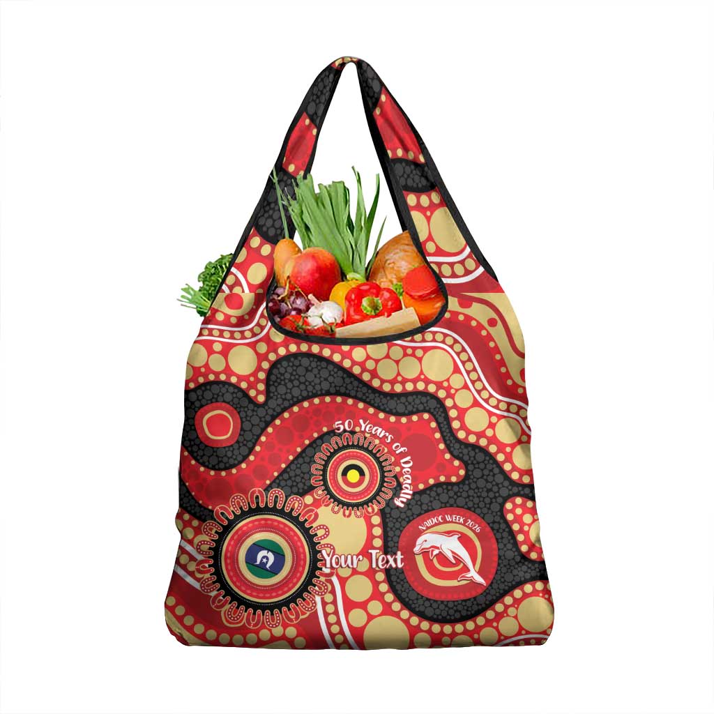 Dolphins NAIDOC Week 2026 Personalised Grocery Bag 50 Years of Deadly Aboriginal Art