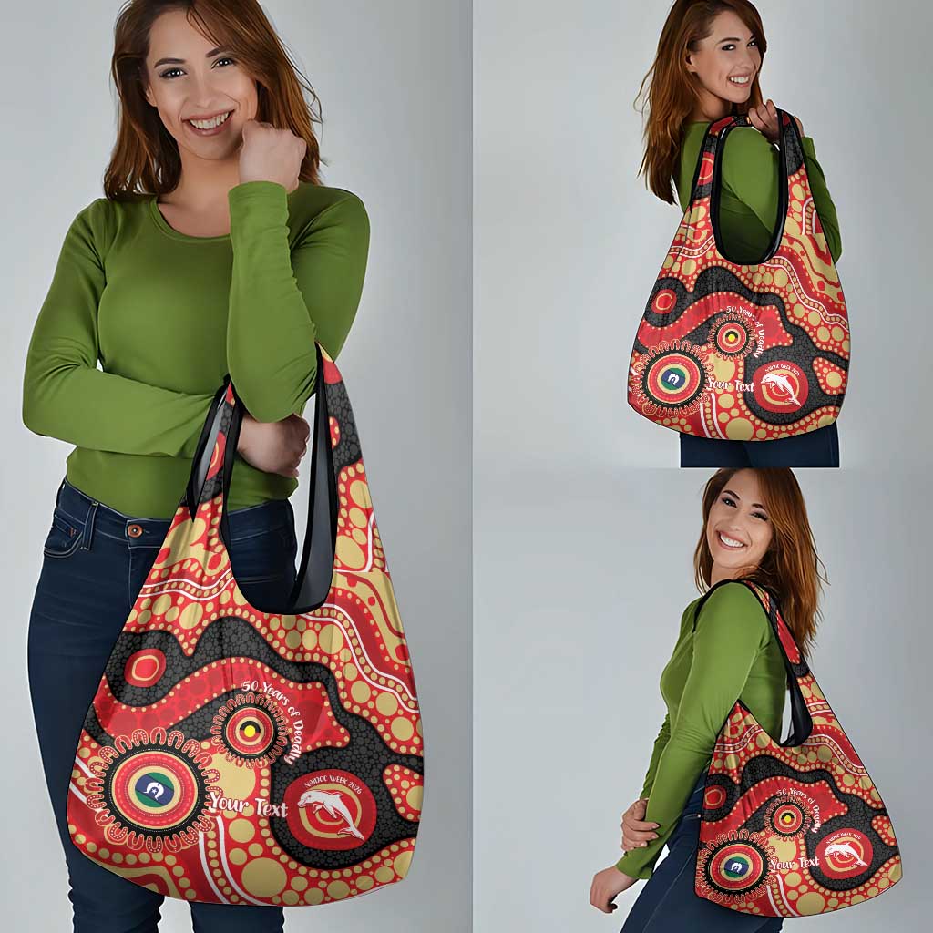 Dolphins NAIDOC Week 2026 Personalised Grocery Bag 50 Years of Deadly Aboriginal Art