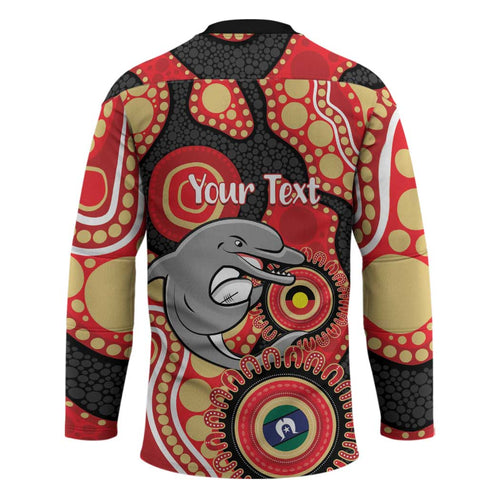 Dolphins NAIDOC Week 2026 Personalised Hockey Jersey 50 Years of Deadly Aboriginal Art