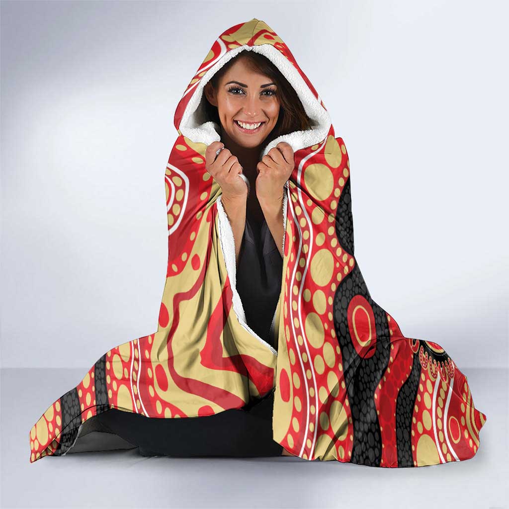 Dolphins NAIDOC Week 2026 Personalised Hooded Blanket 50 Years of Deadly Aboriginal Art