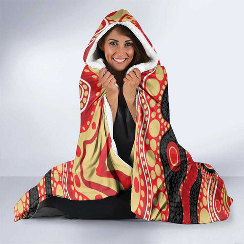 Dolphins NAIDOC Week 2026 Personalised Hooded Blanket 50 Years of Deadly Aboriginal Art