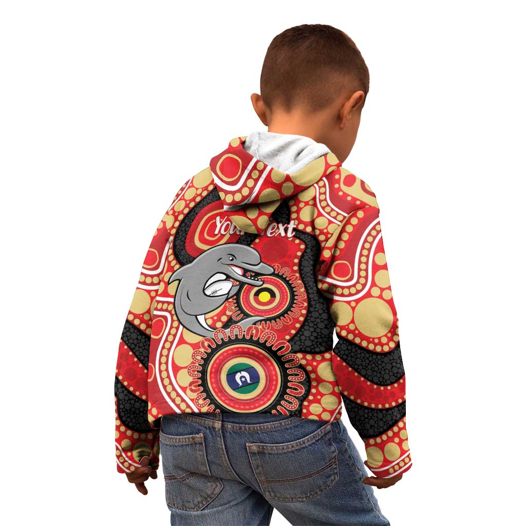 Dolphins NAIDOC Week 2026 Personalised Kid Hoodie 50 Years of Deadly Aboriginal Art