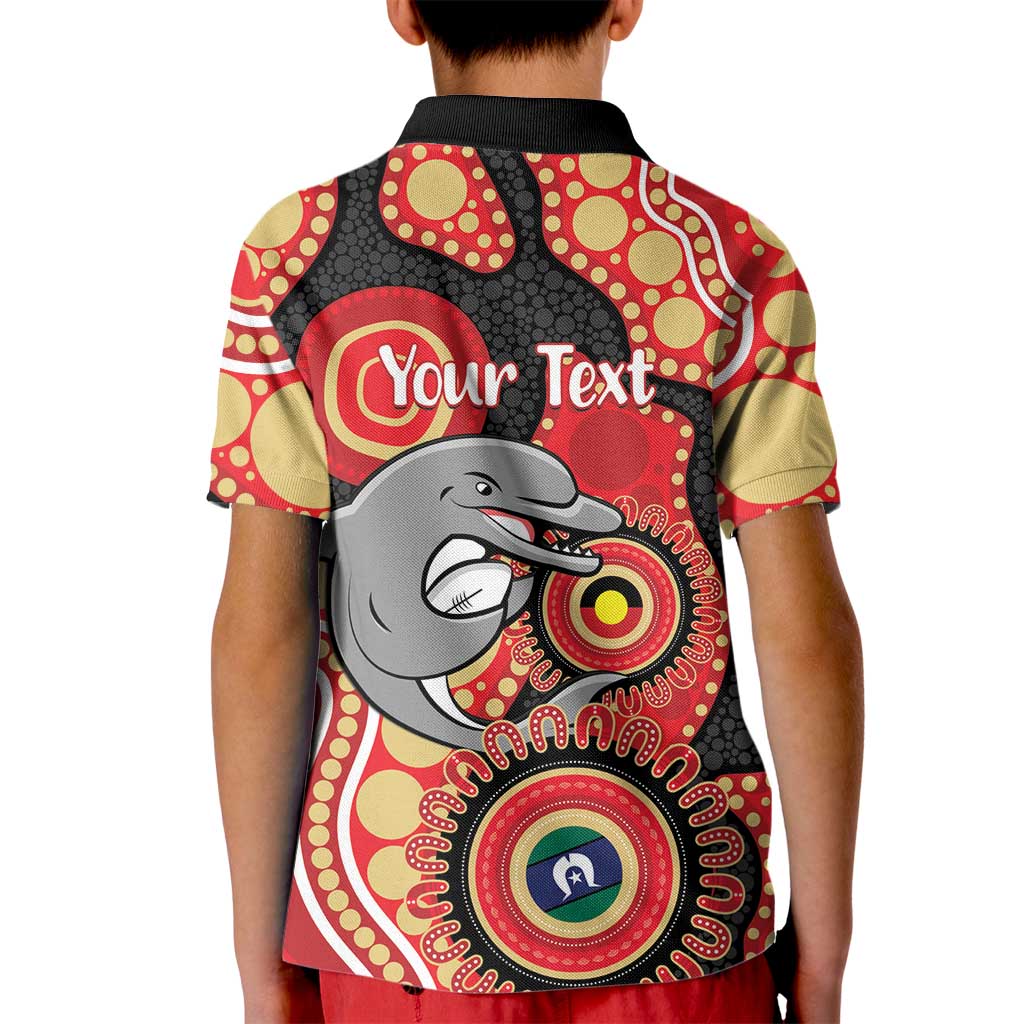 Dolphins NAIDOC Week 2026 Personalised Kid Polo Shirt 50 Years of Deadly Aboriginal Art